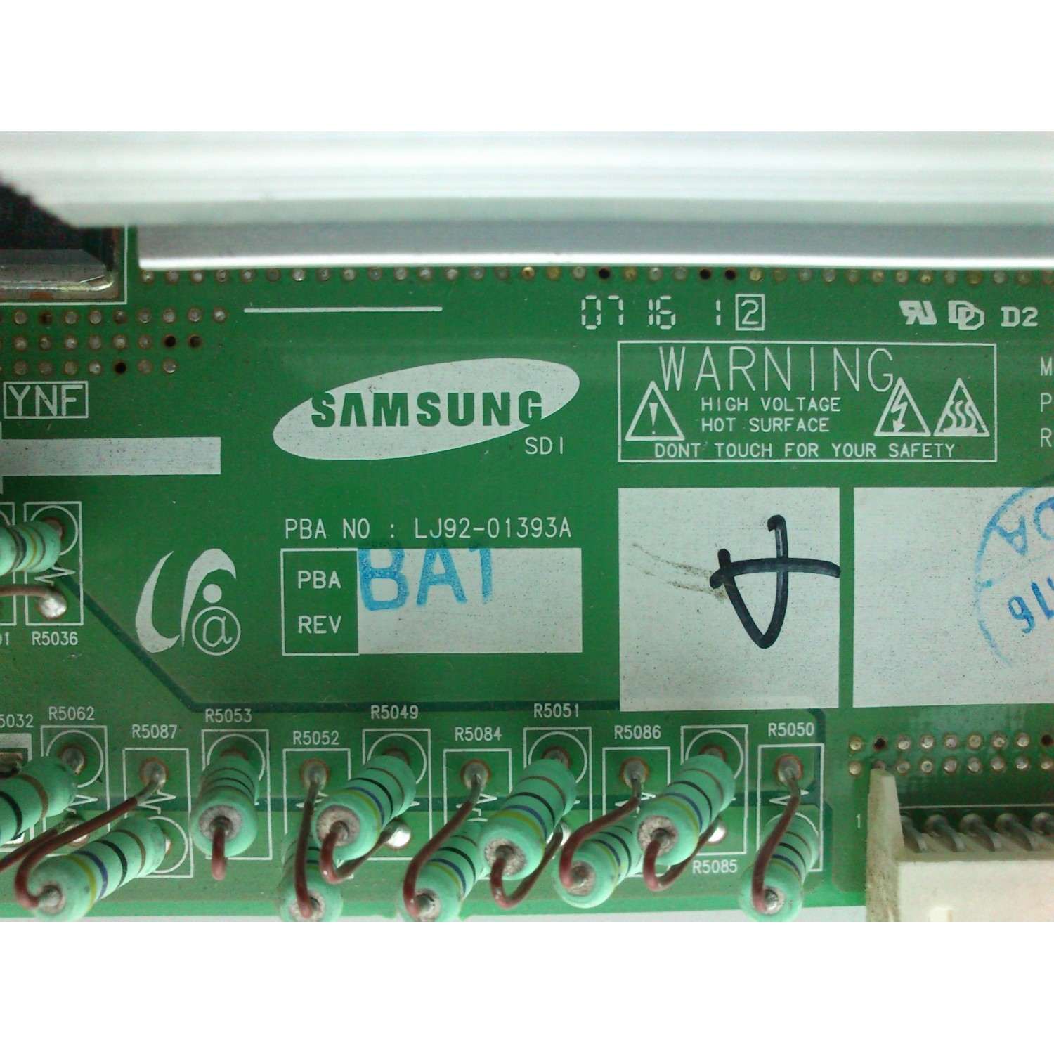 Y-MAIN 393BA1 / SAMSUNG LJ92-01393B / LJ92-01393A / MODELO PL42C91HP - Imagen 2